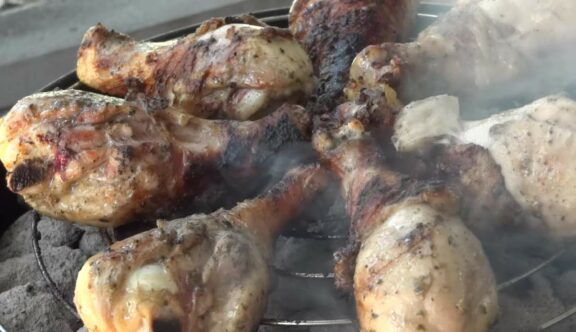 BBQ Chicken on Grill