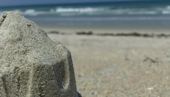 Sand Castle on Beach