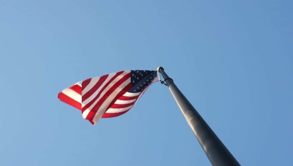 Waving US Flag