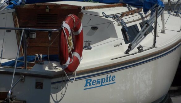 Lifesaver Ring Float on a Boat