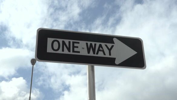 One Way Road Sign