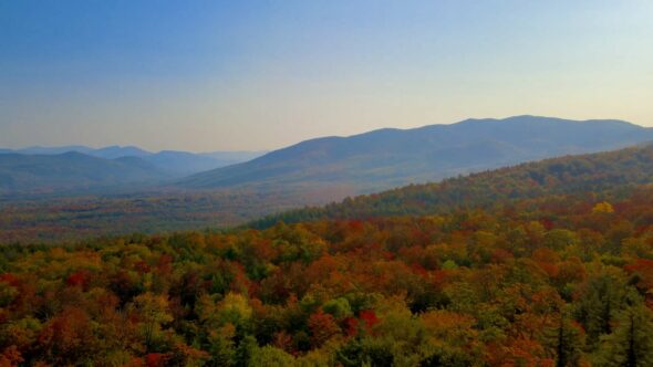 Autumn Mountains Aerial