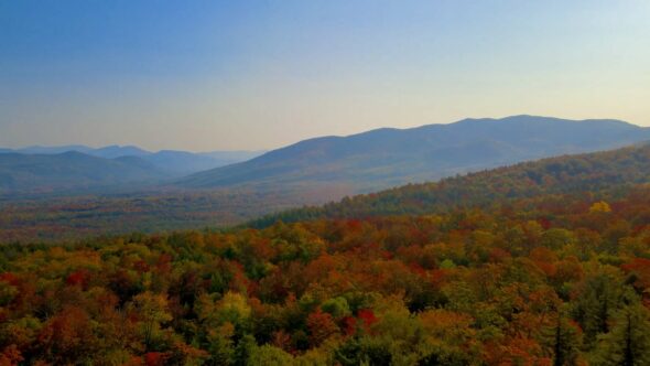 Autumn Mountains Aerial