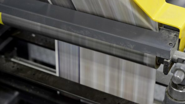 Paper Printing Close Up