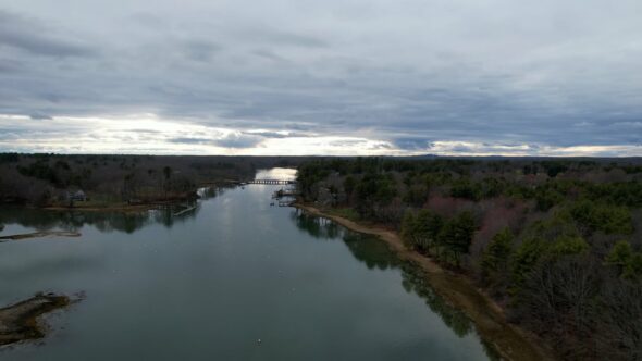 River Landscape Aerial