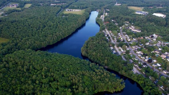 River Aerial Landscape