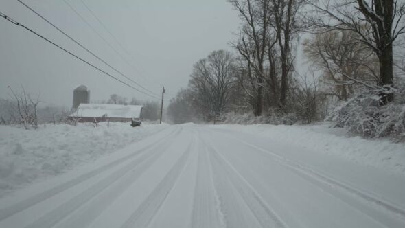 Winter Snow Road
