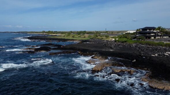 Waves Crashing Coast