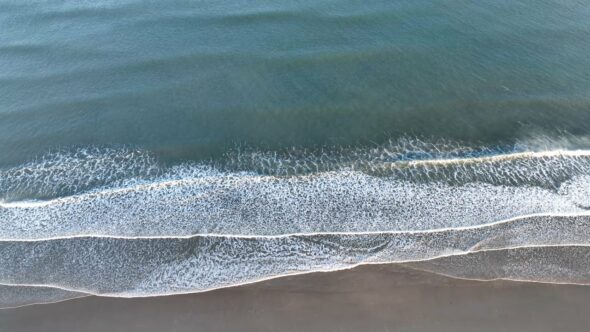 Beach Waves from Above